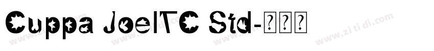Cuppa JoeITC Std字体转换